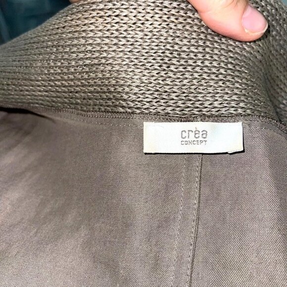 Crea Concept Pant Set Womens Three Piece Tank Top Trousers Shrug Cotton Linen - Picture 4 of 14